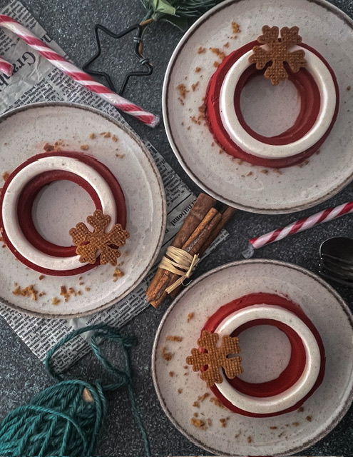 Corona de fresas y almendras 